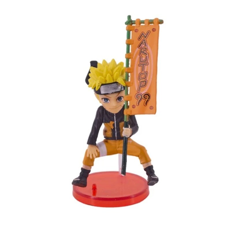 اکشن فیگور طرح Naruto پایه قرمز بسته 6 عددی کد 1751