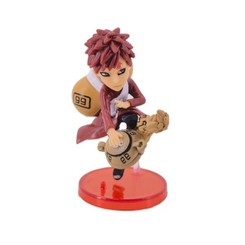 اکشن فیگور طرح Naruto پایه قرمز بسته 6 عددی کد 1751