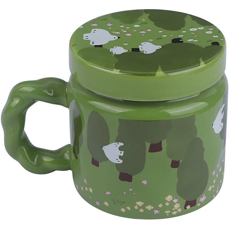 ماگ سرامیکی دختر جنگل درب دار Glorybird H084