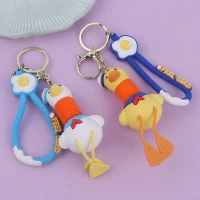 جاکلیدی سیلیکونی گردن خرطومی طرح اردک + بند آویز