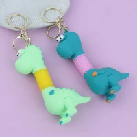 جاکلیدی سیلیکونی گردن خرطومی طرح دایناسور