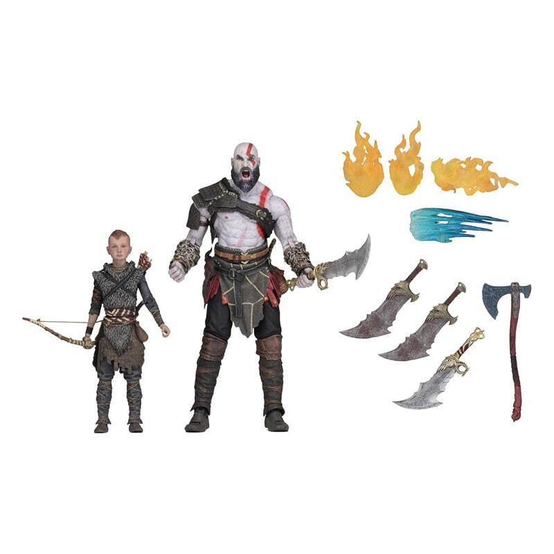 اکشن فیگور Neca طرح God Of War 3 Kratos & Atreus کد 49326