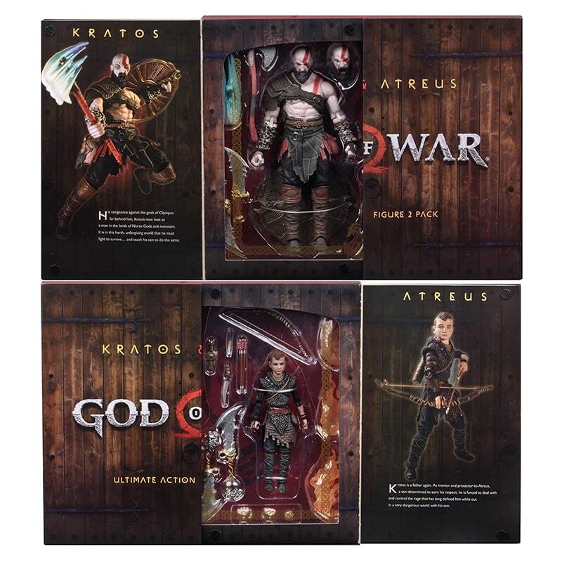 اکشن فیگور Neca طرح God Of War 3 Kratos & Atreus کد 49326