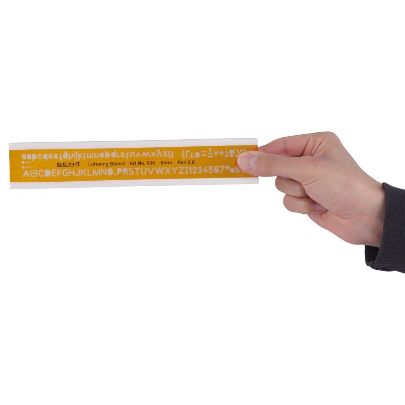 شابلون حروف و اعداد لاتین Sena Art No.600 0.6mm