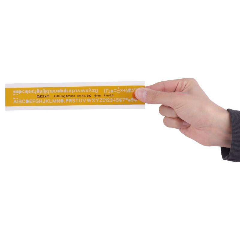 شابلون حروف و اعداد لاتین Sena Art No.500 0.5mm