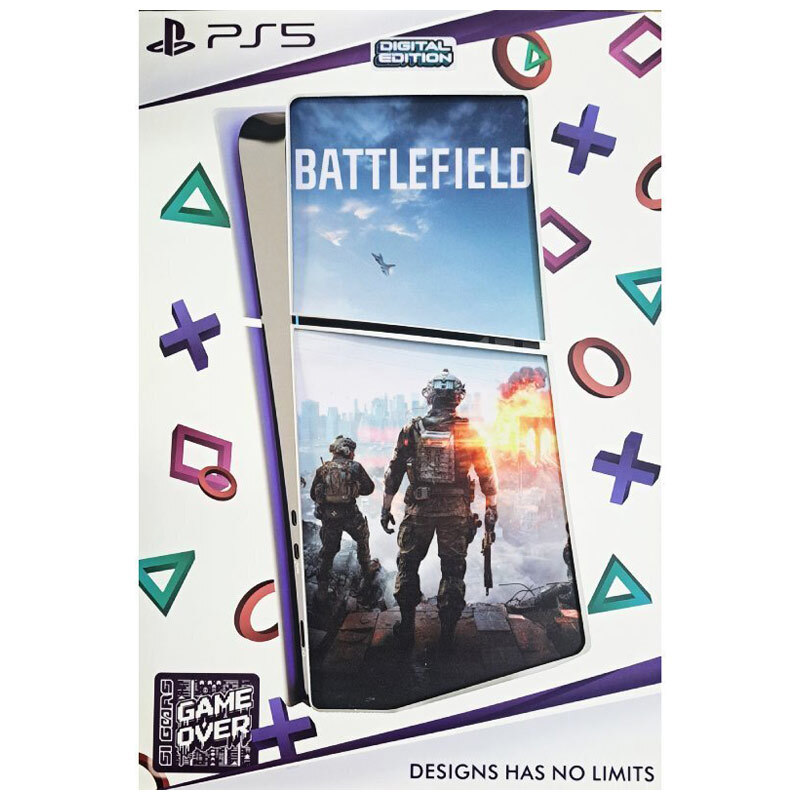اسکین پلی استیشن 5 اسلیم استاندارد گیم اور طرح Battlefield 6 کد 2