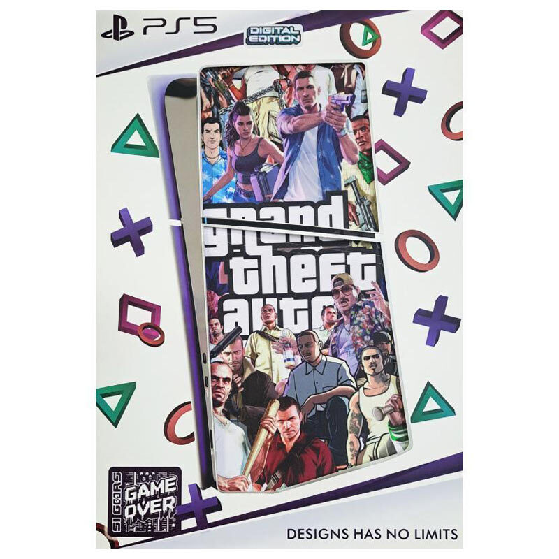 اسکین پلی استیشن 5 اسلیم استاندارد گیم اور طرح GTA