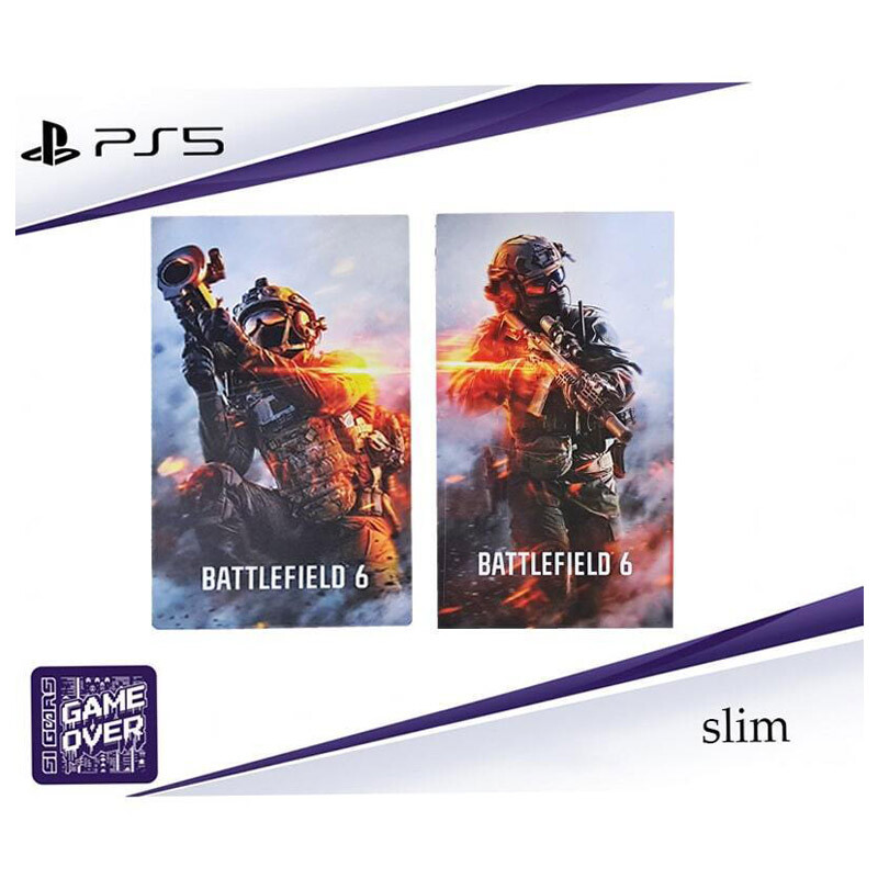اسکین پلی استیشن 5 اسلیم استاندارد گیم اور طرح Battlefield 6