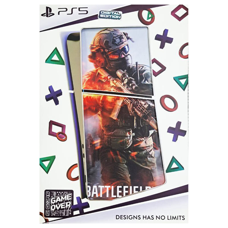 اسکین پلی استیشن 5 اسلیم استاندارد گیم اور طرح Battlefield 6