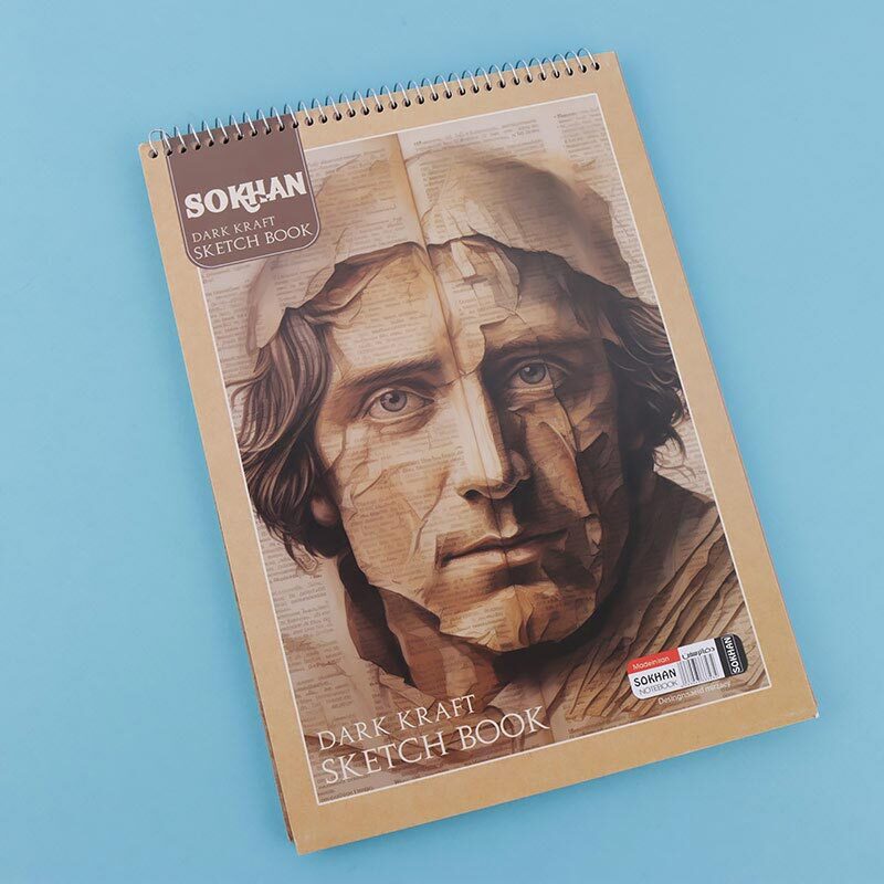 دفتر طراحی کرافت A4 سیمی 48 برگ سخن