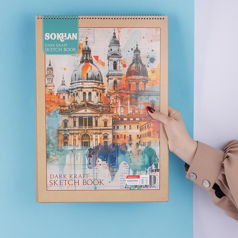 دفتر طراحی کرافت A3 سیمی 46 برگ سخن