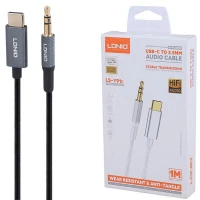 کابل تبدیل Type-C به AUX الدینیو LS-Y91c طول 1 متر