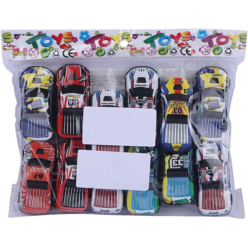 ماشین اسباب بازی مسابقه ای کد 1238 بسته 12 عددی