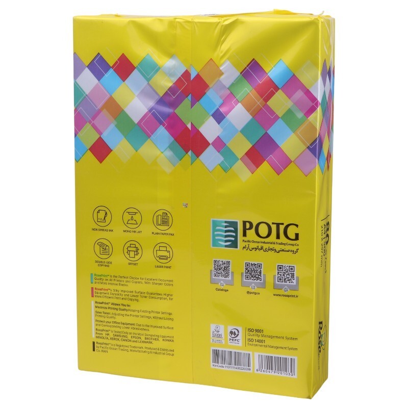 کاغذ A4 رز پرینت 80 گرم بسته 500 عددی کد 4
