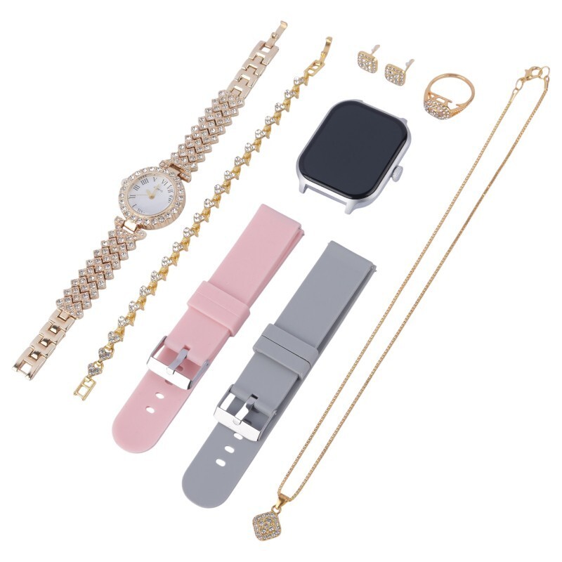 ساعت هوشمند A58 Plus + یک عدد ساعت عقربه ای زنانه