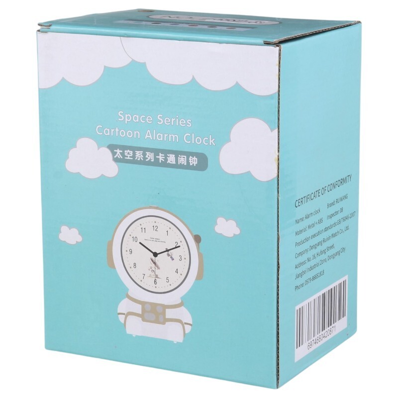 ساعت رومیزی زنگ دار طرح فضانورد Ruiwang کد 5582