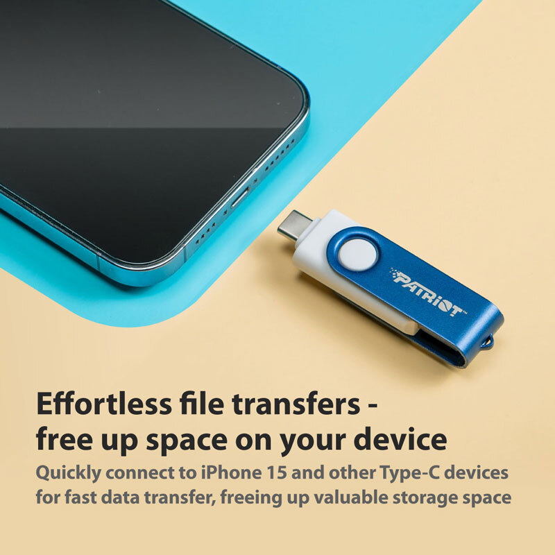 فلش 64 گیگ پاتریوت Patriot Xporter X550 OTG Type-C USB3.2