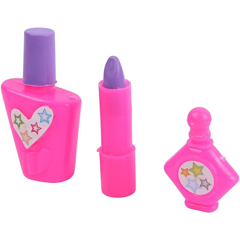 ست اسباب بازی لوازم آرایشی کیفی ستاره 8877 کد 201301 مجموعه 16 عددی