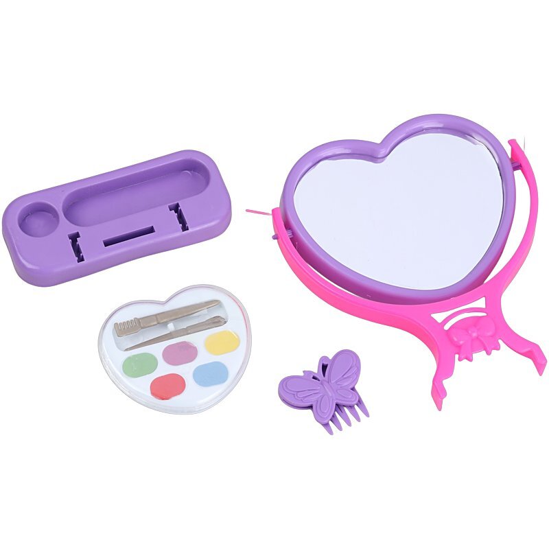 ست اسباب بازی لوازم آرایشی کیفی ستاره 8877 کد 201301 مجموعه 16 عددی