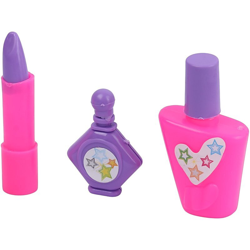 ست اسباب بازی لوازم آرایشی جعبه ای ستاره 8858 کد 201992 مجموعه 16 عددی