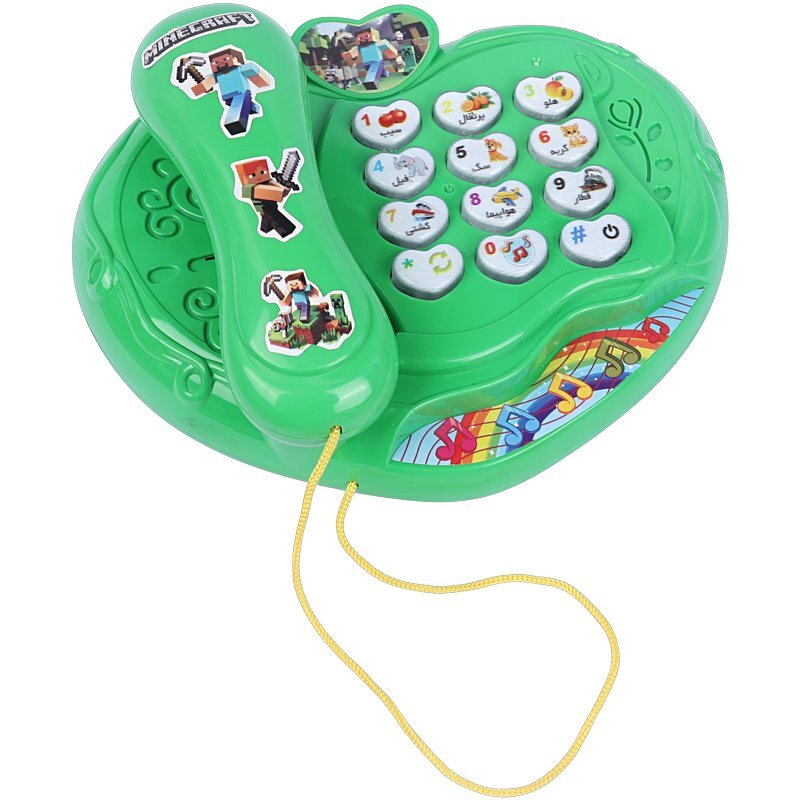 اسباب بازی تلفن موزیکال آوا توی Amt929 جعبه ای طرح ماینکرافت کد 201617