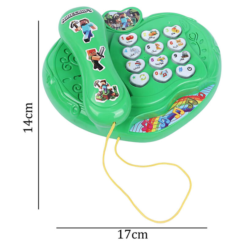 اسباب بازی تلفن موزیکال آوا توی Amt929 جعبه ای طرح ماینکرافت کد 201617