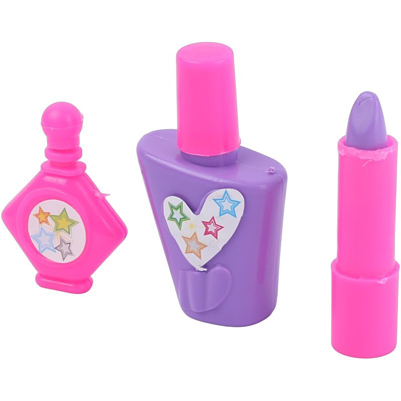 ست اسباب بازی لوازم آرایشی کیفی ستاره 8878 کد 201398 مجموعه 12 عددی