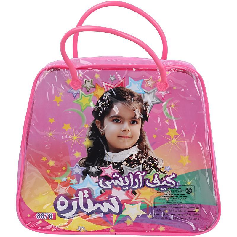 ست اسباب بازی لوازم آرایشی کیفی ستاره 8878 کد 201398 مجموعه 12 عددی