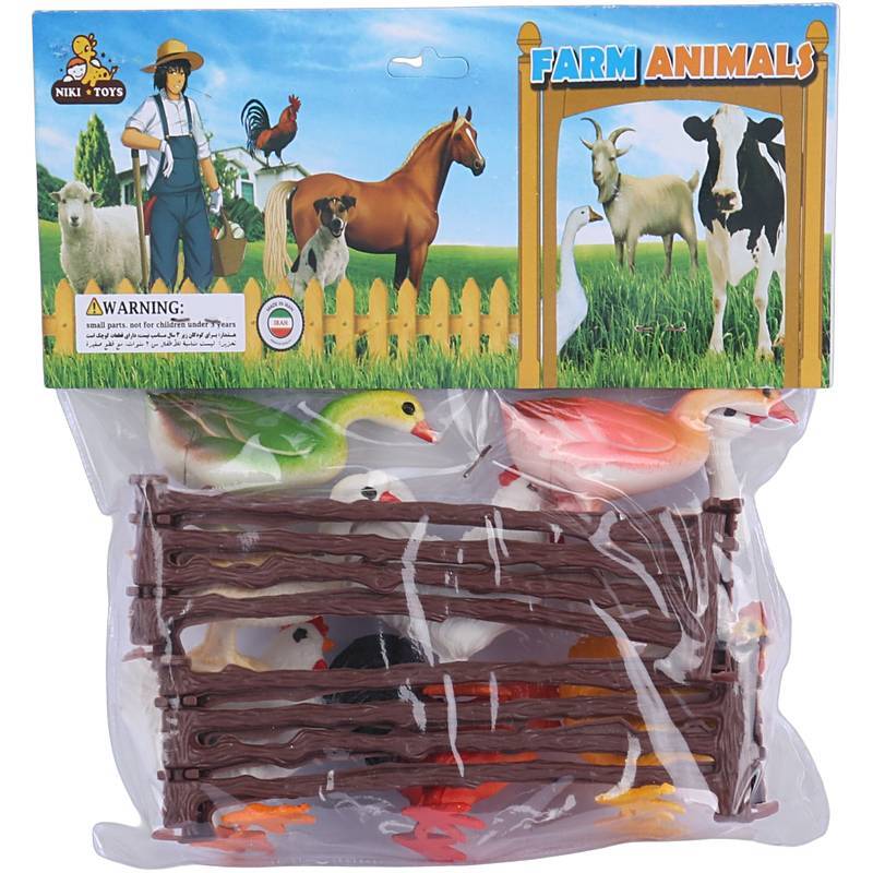 اسباب بازی باغ وحش پرندگان نیکی تویز کد 201920 بسته 8 عددی