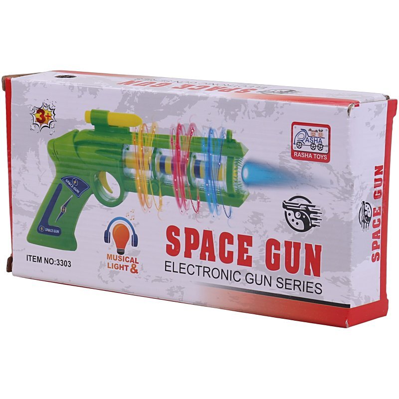 تفنگ فضایی اسباب بازی موزیکال راشا تویز No.3303 کد 201718
