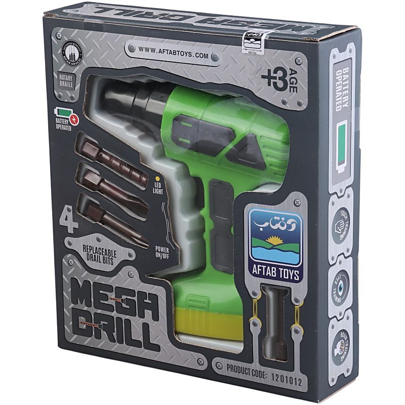 اسباب بازی دریل جعبه ای آفتاب تویز 1201012 کد 201131