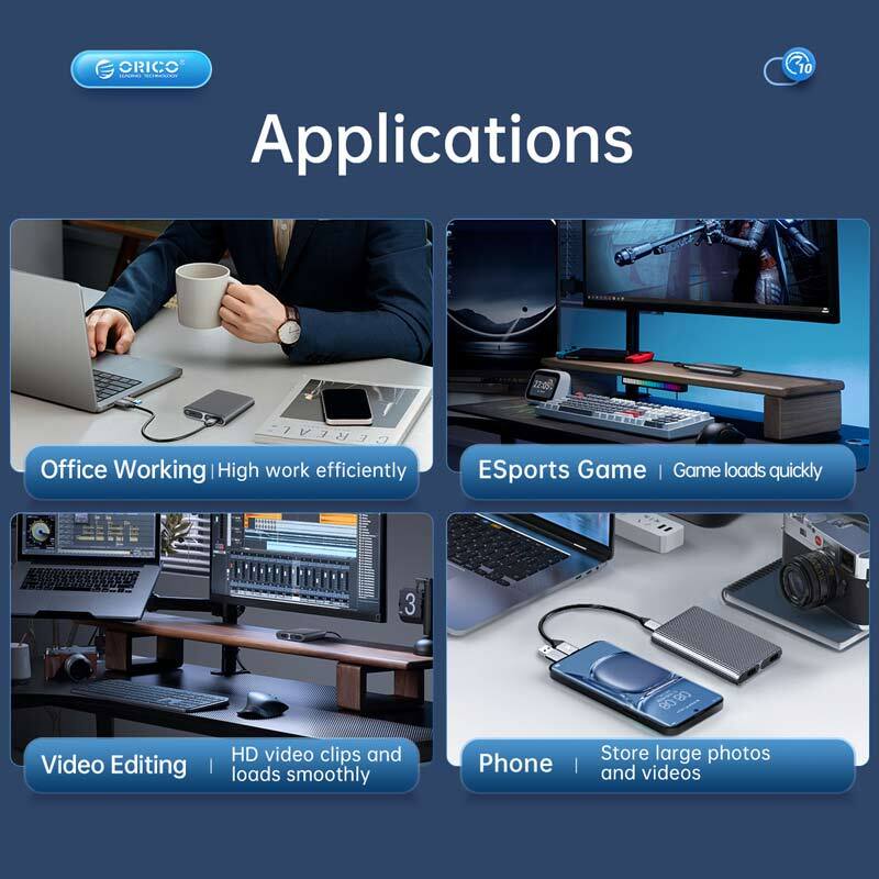 باکس هارد 2 سینی M.2 NVMe SSD اوریکو AM2C3-2N