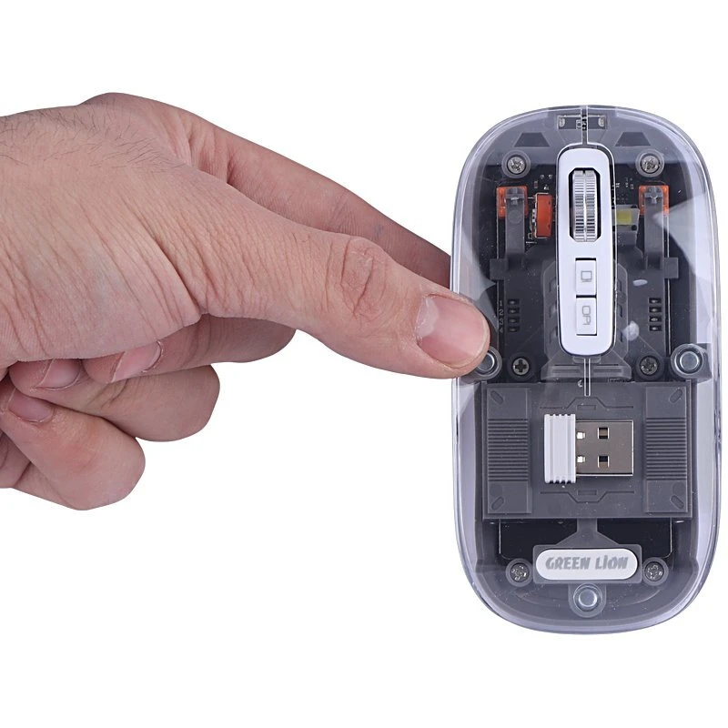 کیبورد و موس بی سیم گرین لاین Transparent Duo GNTRDUOKYMTS