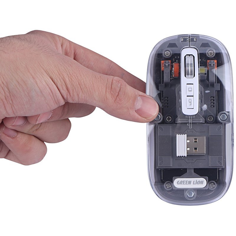 کیبورد و موس بی سیم گرین لاین Transparent Duo GNTRDUOKYMTS