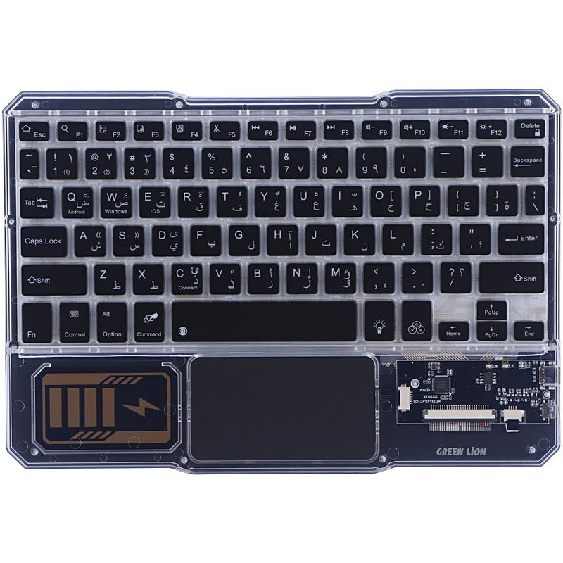 کیبورد و موس بی سیم گرین لاین Transparent Duo GNTRDUOKYMTS