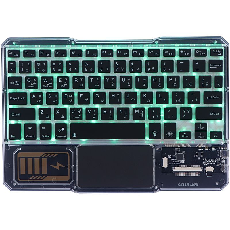 کیبورد و موس بی سیم گرین لاین Transparent Duo GNTRDUOKYMTS