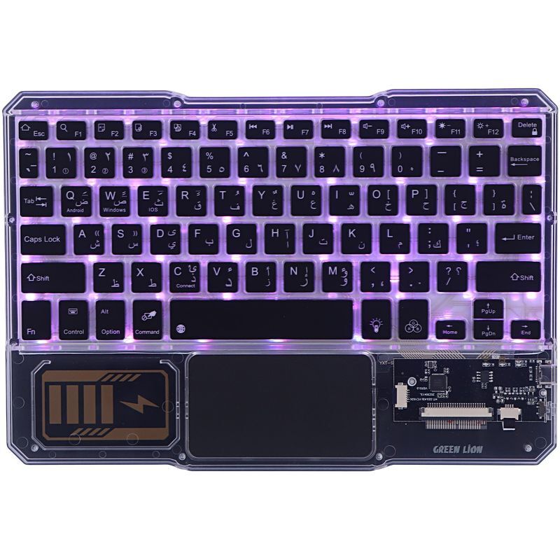 کیبورد و موس بی سیم گرین لاین Transparent Duo GNTRDUOKYMTS