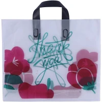 نایلون دسته دار دسته تقویتی طرح گل سایز 30*35 سانتی متر بسته 1 کیلویی