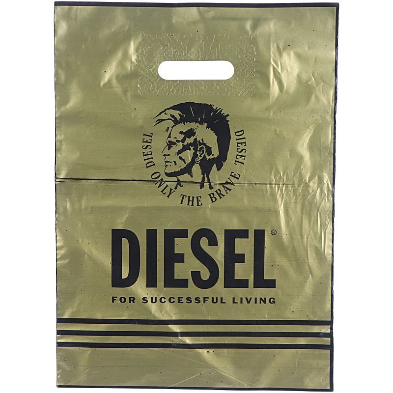 نایلون دسته دار دسته تقویتی طرح Diesel سایز 40*30 سانتی متر بسته 1 کیلویی
