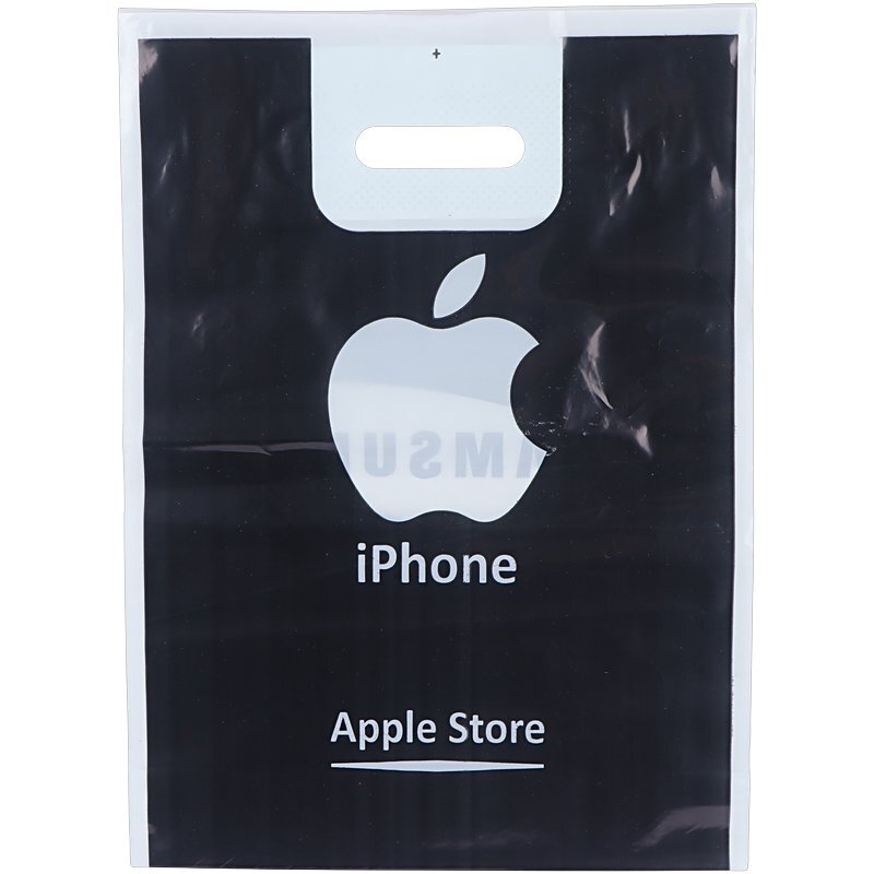 نایلون دسته دار دسته تقویتی طرح سامسونگ و آیفون سایز 40*30 سانتی متر بسته 1 کیلویی