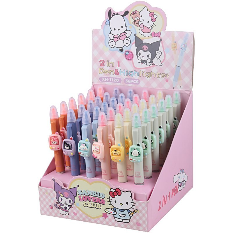 خودکار و ماژیک هایلایت طرح عروسکی XH-1120