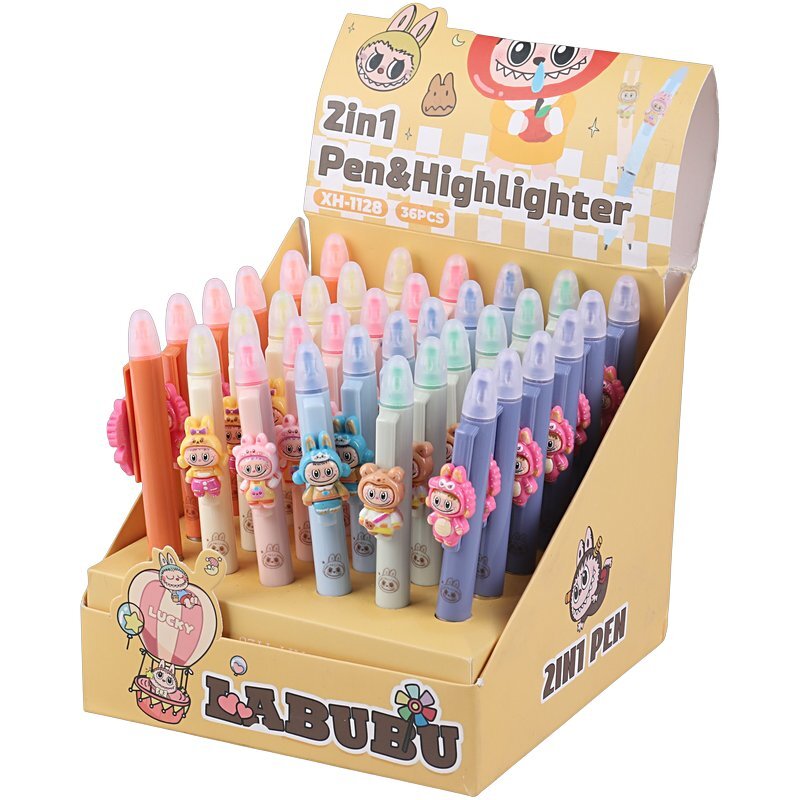 خودکار و ماژیک هایلایت طرح لبوبو XH-1128