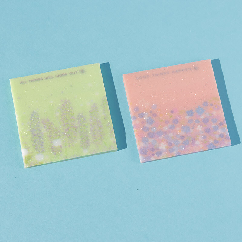 کاغذ یادداشت چسب دار ضد آب 50 برگ سایز 7.6*7.6 سانتی متر