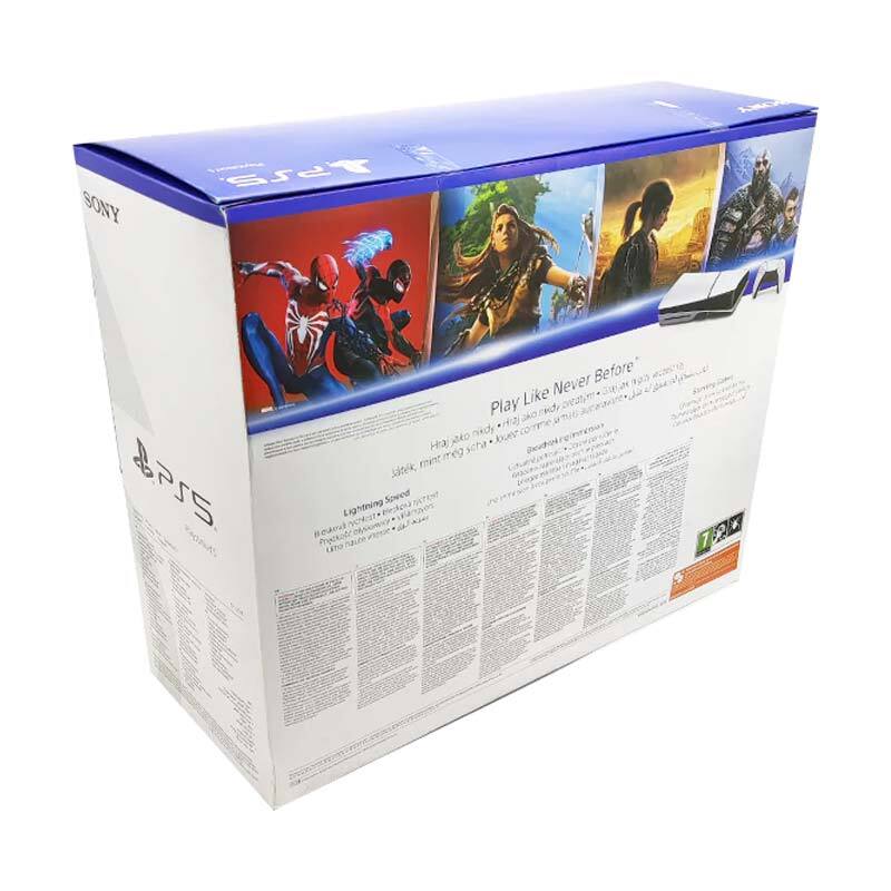 جعبه خالی کنسول PS5 Slim Standard Europe Region رویی و تویی