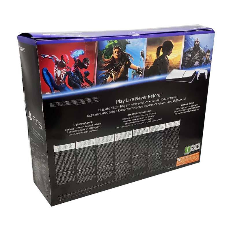 جعبه خالی کنسول PS5 Slim Digital Europe Region رویی و تویی