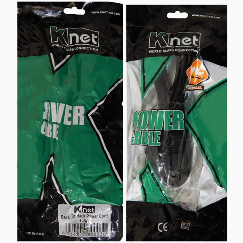 کابل برق K-net K-C126 1.5m Back to Back