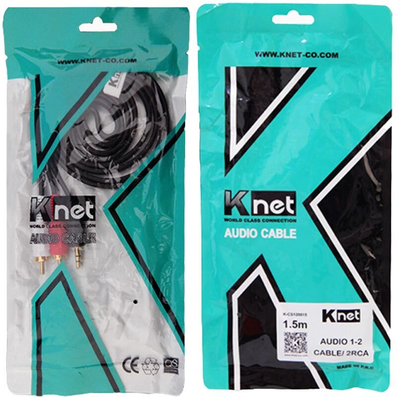کابل 1 به 2 صدا K-net K-C145 1.5m