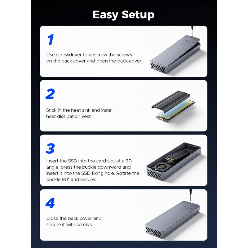 باکس هارد M.2 NVMe SSD اوریکو CNM2-U4