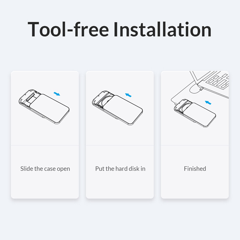 باکس هارد 2.5 اینچی HDD/SSD اوریکو 25PW1C-C3