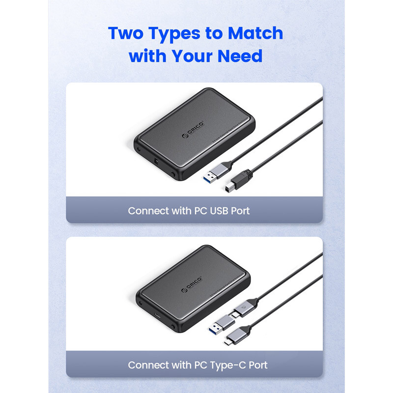 باکس هارد 3.5 اینچی HDD/SSD اوریکو DDL35-C3